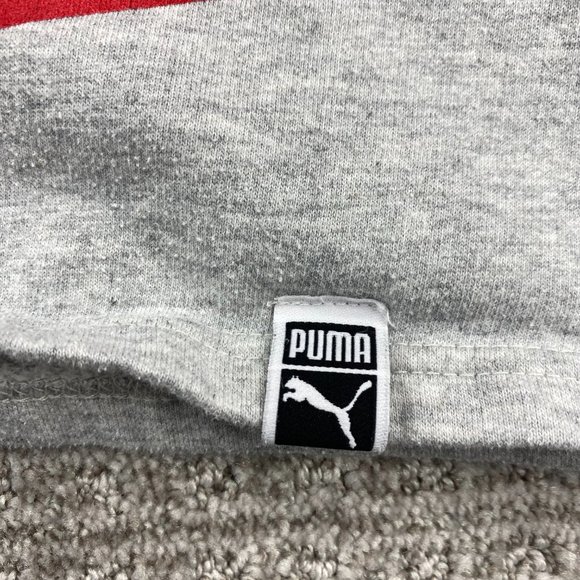 PUMA Sweater Youth Extra Large XL 18-20 YRS Gray Pull Over Sweatshirt Spell Out - Picture 4 of 10